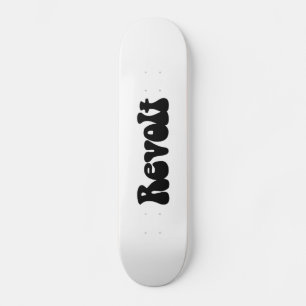 Skateboard Révolution - Noir sur Blanc