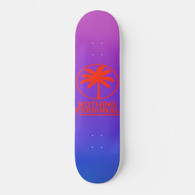 Skateboard Rien de Personnel Dégradé Bleu et Violet (Recto)
