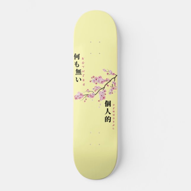 Skateboard Rien de personnel - Fleur de cerisier (Recto)