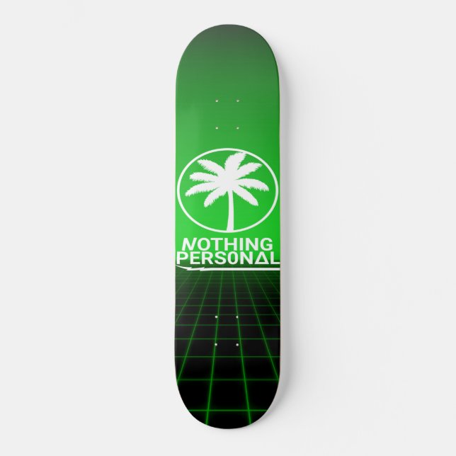 Skateboard Rien de personnel Synthwave Grid Skate (Recto)