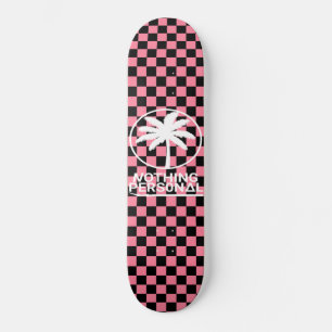 Skateboard Rien de personnel Vaporwave Checkerboard Motif
