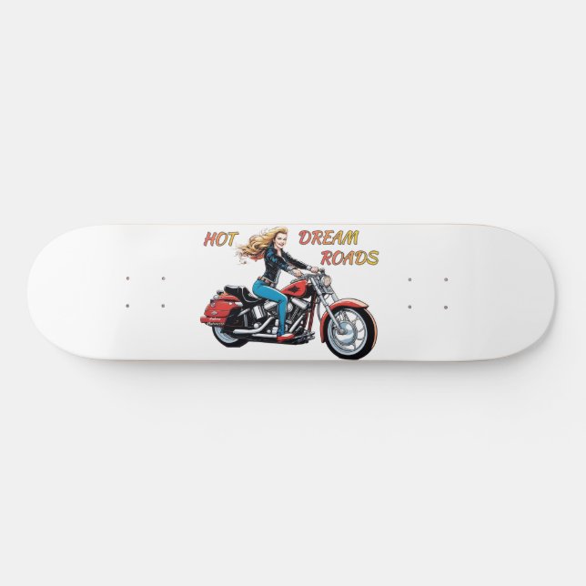 Skateboard Roads Girl Hot Dream (Horz)