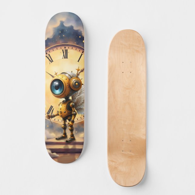 Skateboard Robby le Gardien du Temps ailé – Série des Ailes d (Recto)