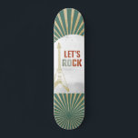 Skateboard Rock and Roll Modern<br><div class="desc">Avec un design de guitare électrique funky ces planches sont des oeuvres d'art modernes. Parfait pour les adeptes de l'adrénaline et les amateurs de musique.</div>