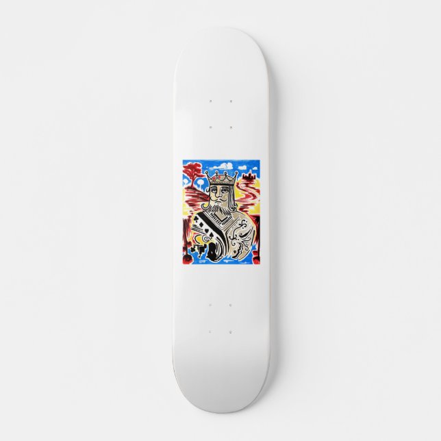 Skateboard Roi Des Cartes (Devant)