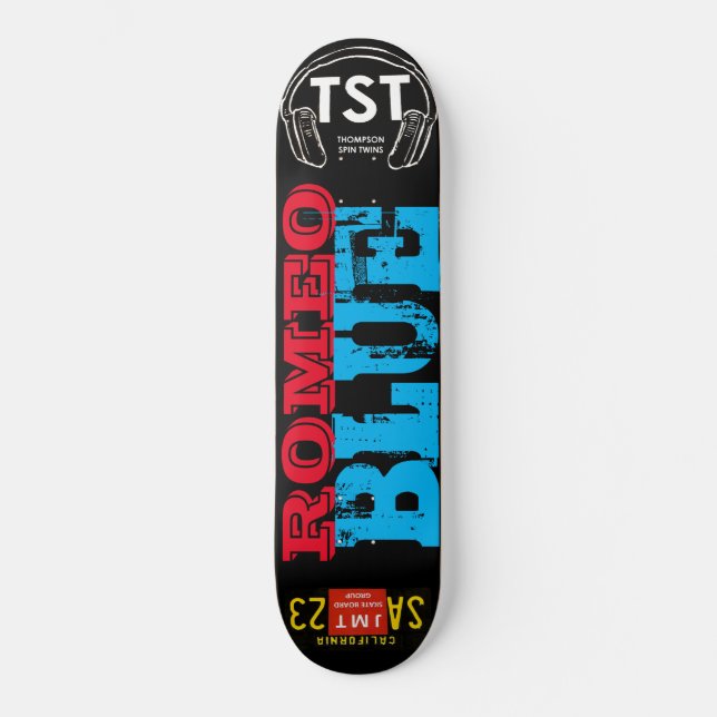 Skateboard ROMEO BLUE / TST Skate (Recto)