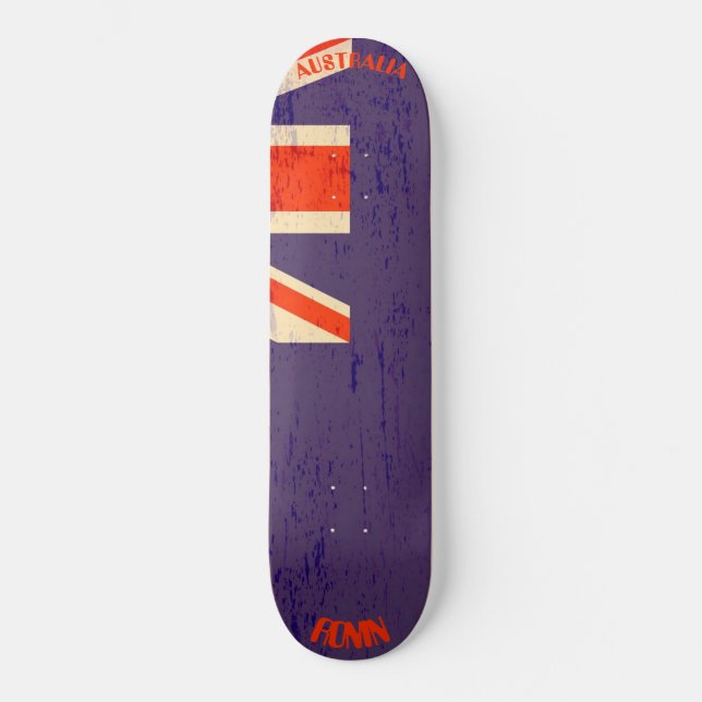 Skateboard RONIN Australie Apex Pro Drapeau Planche de Skateb (Recto)