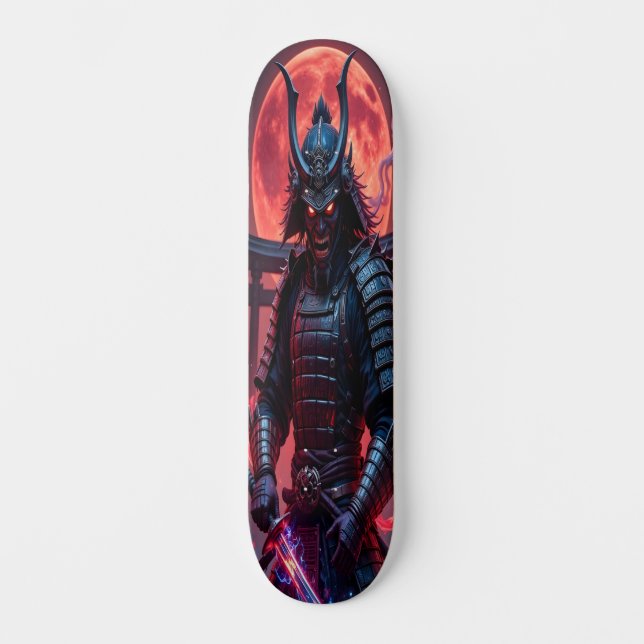 Skateboard Ronin de feu noir Édition 1 (Recto)