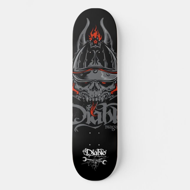 Skateboard Ronin ; Le Diable Mag | Skate Deck (Recto)