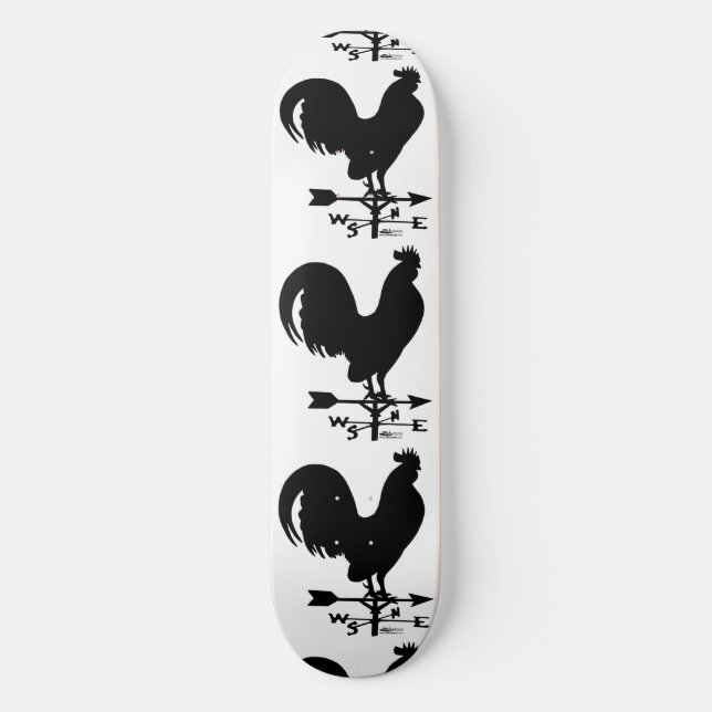 Skateboard Rooster de Weathervane (Recto)