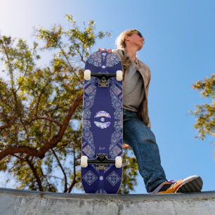 Skateboard Rosace bleue