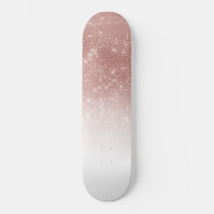 Skateboard Rose brillant Sequin Or Parties scintillant Sequin