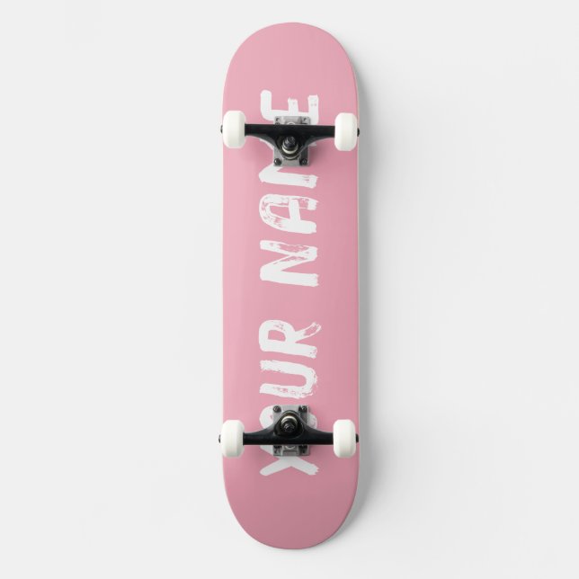 Skateboard Rose Clair Mignon Féminin (Recto)