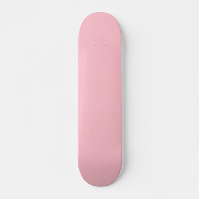 Skateboard Rose Clair Uni Couleur Pastel Féminin (Devant)