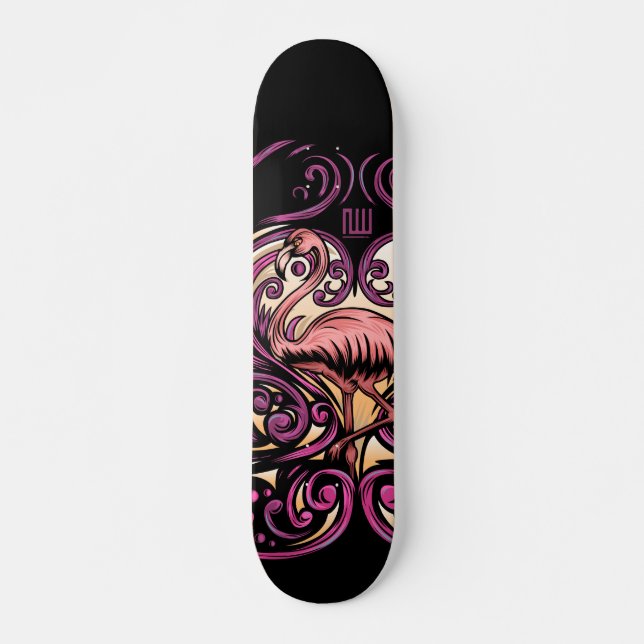 Skateboard Rose exotique (Devant)