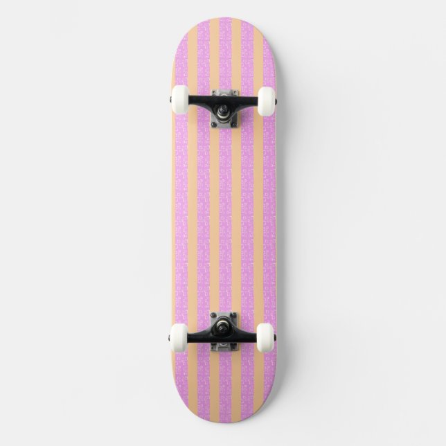 Skateboard Rose Géométrique  (Recto)
