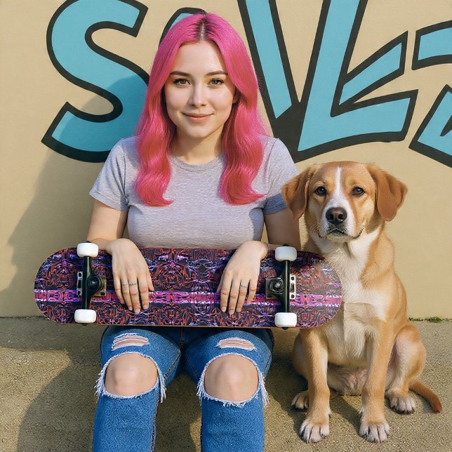 Skateboard Rose Graffiti (Créateur téléchargé)