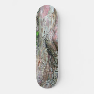 SKATEBOARD "ROSE & GRAY MOTTLED AVEC LE DESIGN ABSTRAIT DE LA