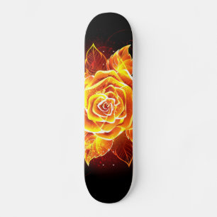 Skateboard Rose incendie en floraison