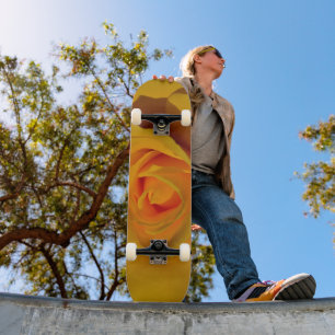 Skateboard Rose jaune, jaune orangé