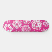 Skateboard Rose Moderne Fille Abstraite tendance Cool Floral (Horz)