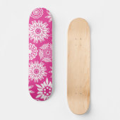 Skateboard Rose Moderne Fille Abstraite tendance Cool Floral (Front)