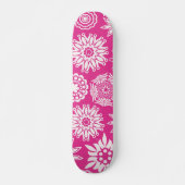 Skateboard Rose Moderne Fille Abstraite tendance Cool Floral (Front)