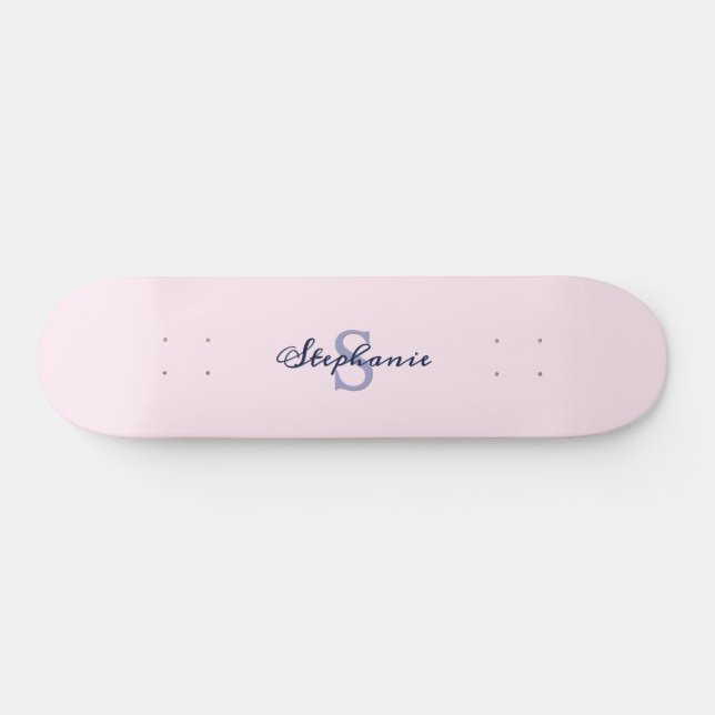 Skateboard Rose Monogrammée Tendance (Horz)