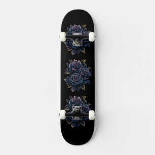 Skateboard Rose Noire