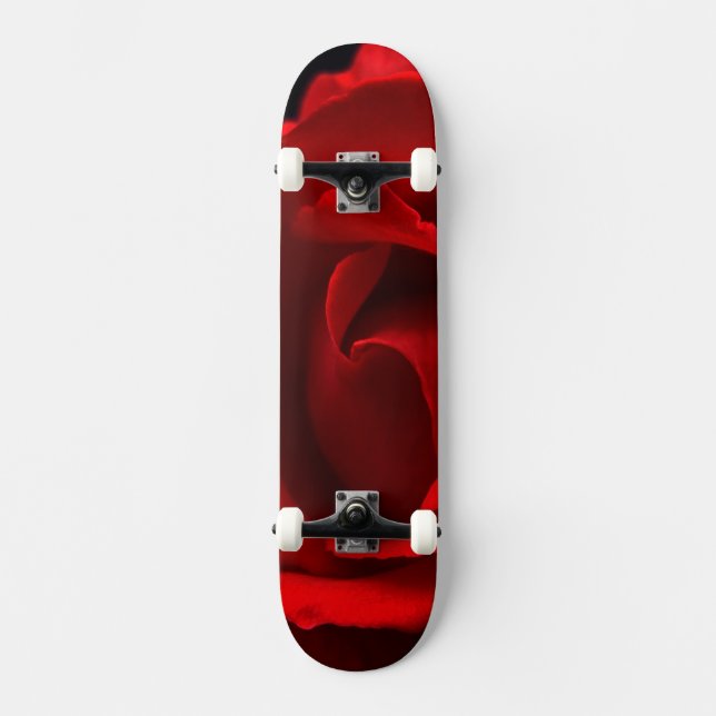Skateboard Rose rouge (Recto)