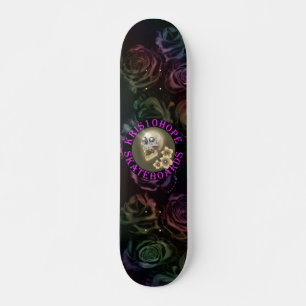 Skateboard Roses arc-en-ciel (foncé) Métal précieux