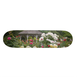 Skateboard Roses en fleurs et jardin des Roses de Gazebo