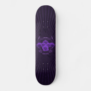 Skateboard Roses et tribales violets : Tableau de bord person