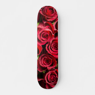 Skateboard Roses rouges