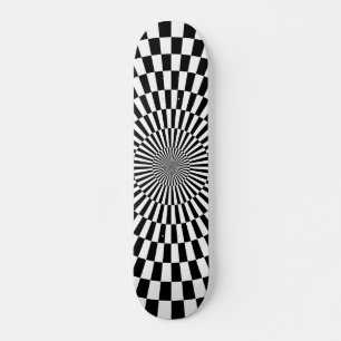 Skateboard Roue d'art - Noir et blanc