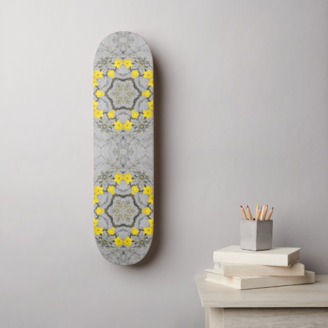 Skateboard Roue d'harmonie de jonquilles  (Art mural)