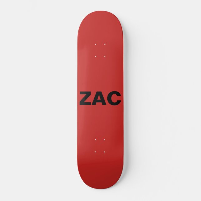 Skateboard Rouge (Recto)