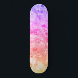 Skateboard Rouge Bleu Bleu Vert Modern Colorful<br><div class="desc">Trendy Pink Blue Purple Green Modern Colorful Abstract Art Custom Blank Template Skateboard.</div>