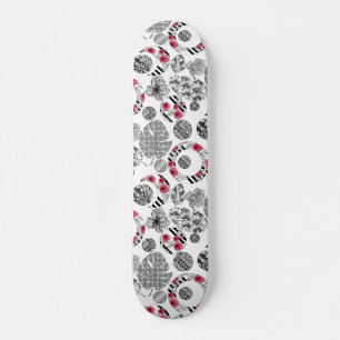 Skateboard Rouge et noir, Quilage, Patchwork