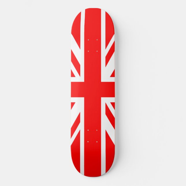 Skateboard Rouge Union Jack (Recto)