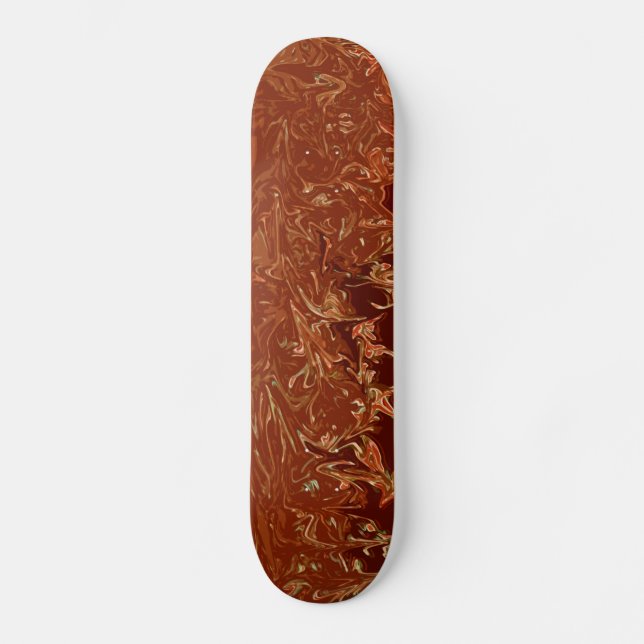 Skateboard Roulement sur Flames Design Deck (Recto)