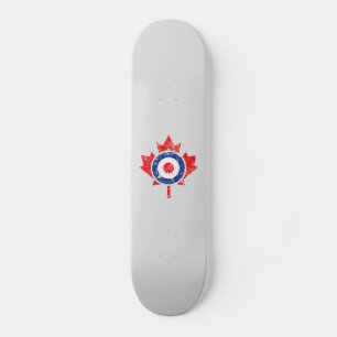 Skateboard Roundel Feuille d'érable canadien Grunge Mod CANAD