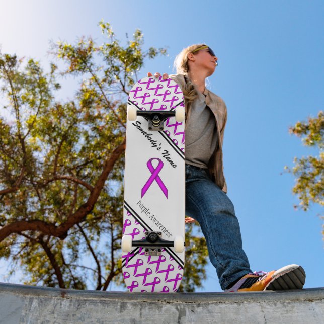 Skateboard Ruban standard violet par Kenneth Yoncich (Extérieur 1)