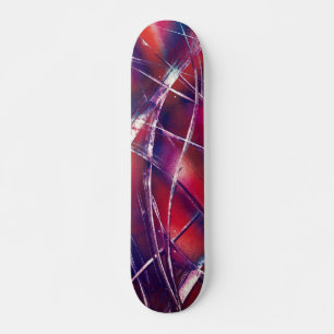 Skateboard Ruban violet et rose