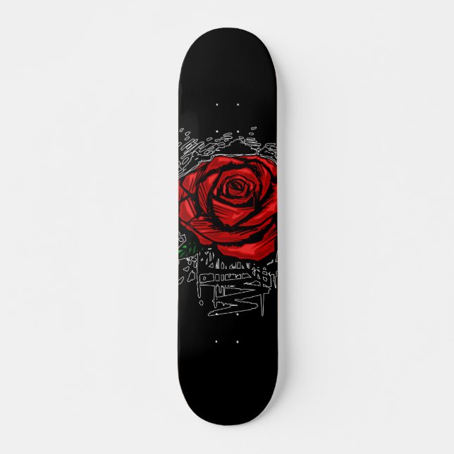 Skateboard Rugged Rose (Devant)
