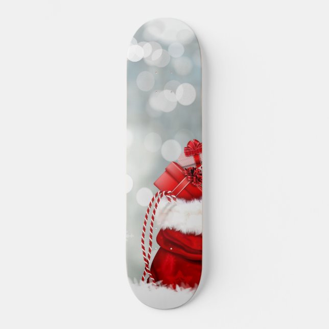 Skateboard Sacoche de Noël des cadeaux (Recto)
