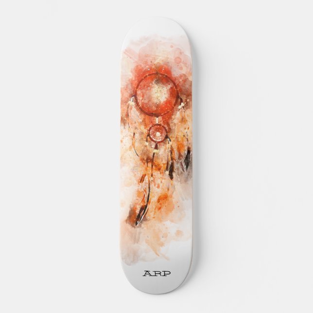 Skateboard *~* Sacré Boho. Catcher de rêve chamanique tribal (Recto)