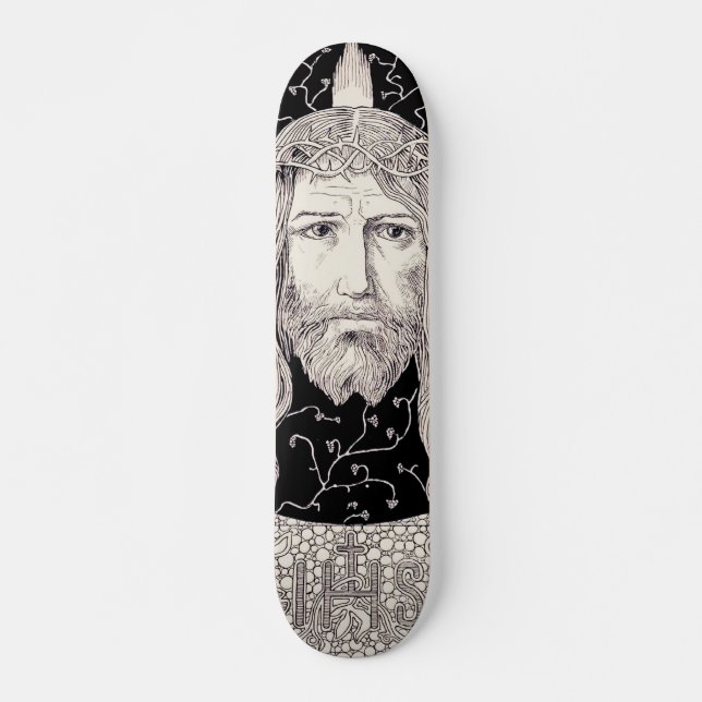 Skateboard Sainte Face de Jésus Christ (Devant)
