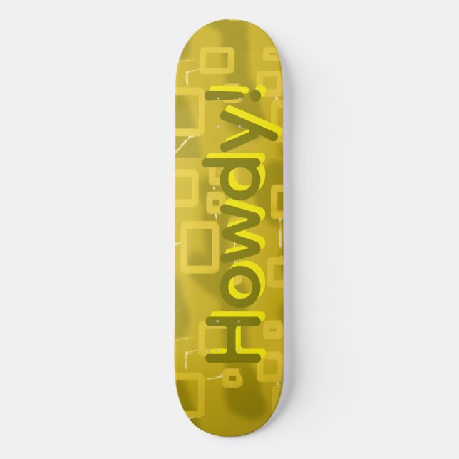 Skateboard Salut Géométrique  (Recto)