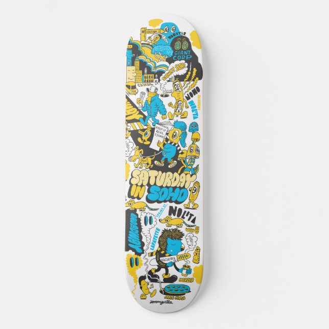 Skateboard Samedi à Soho (Recto)